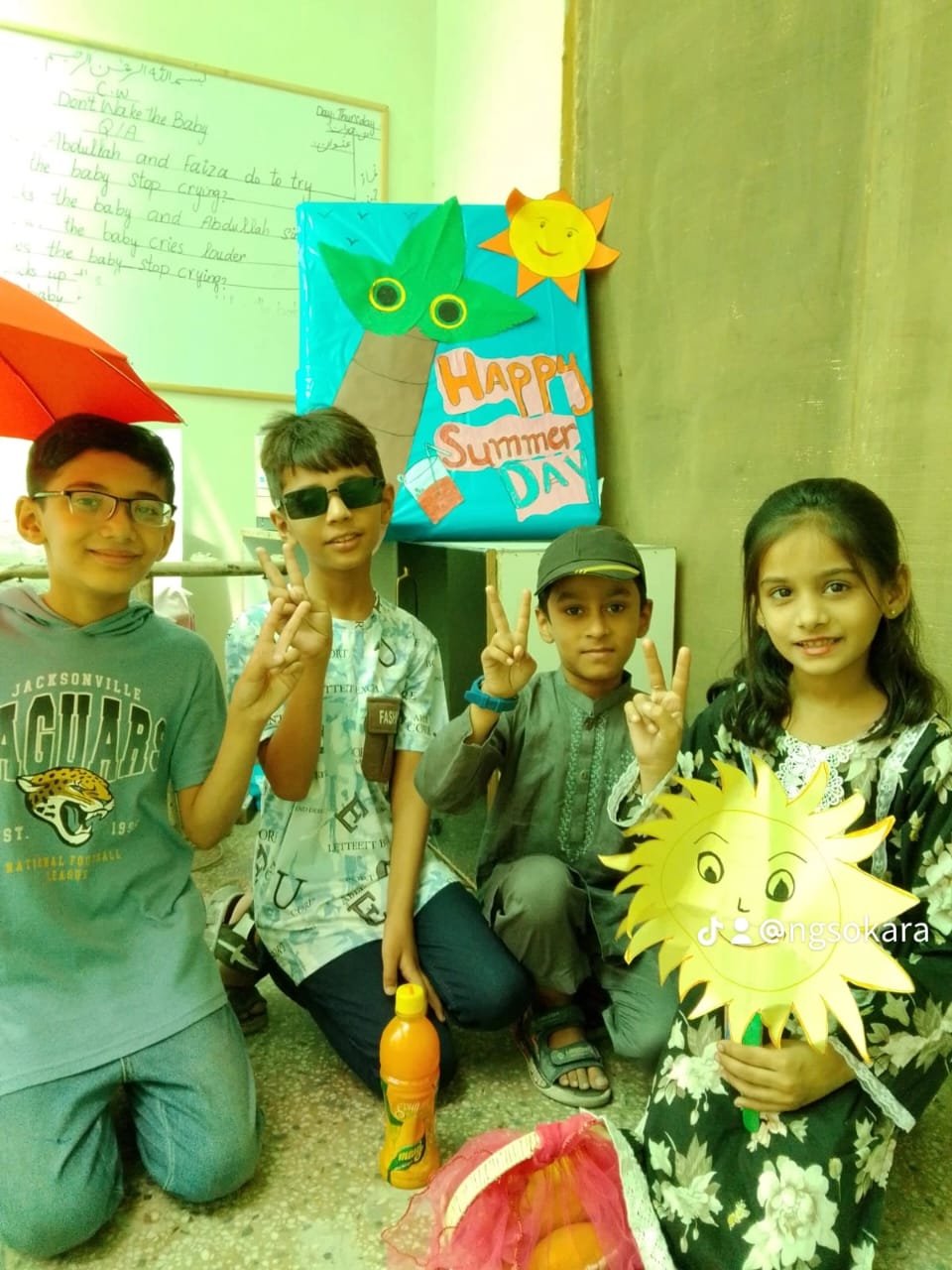 Happy faces, happy summer! Our students celebrating Summer Day at National Grammar School